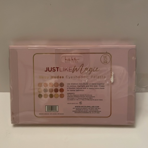 NICOLLE MILLER New York “Just Like Magic” Rosy Nudes eyeshadow palette. Vegan - Picture 14 of 17